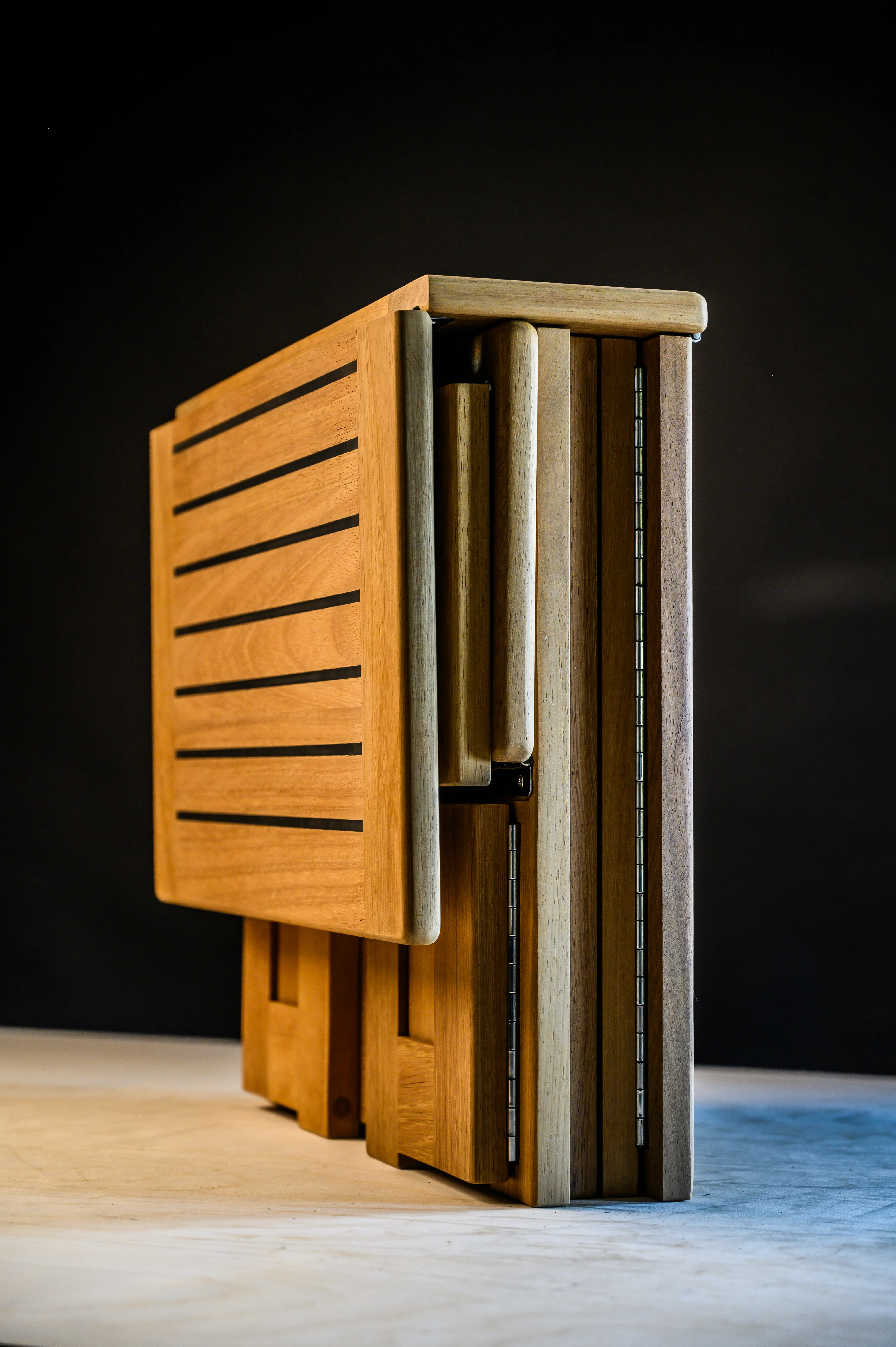 540mm folding dock step mid-fold side profile