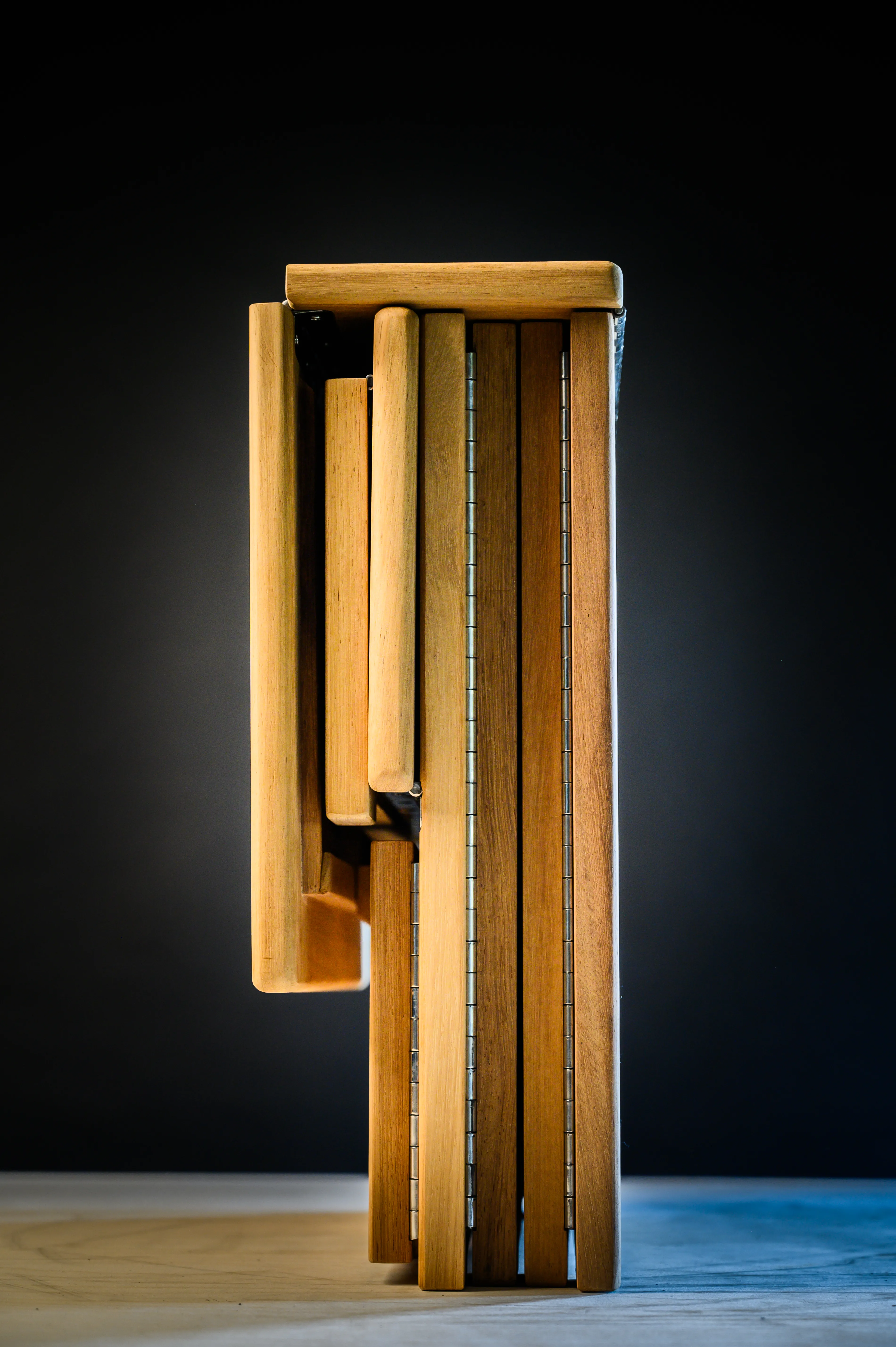 540mm folding dock step fully stowed slim profile