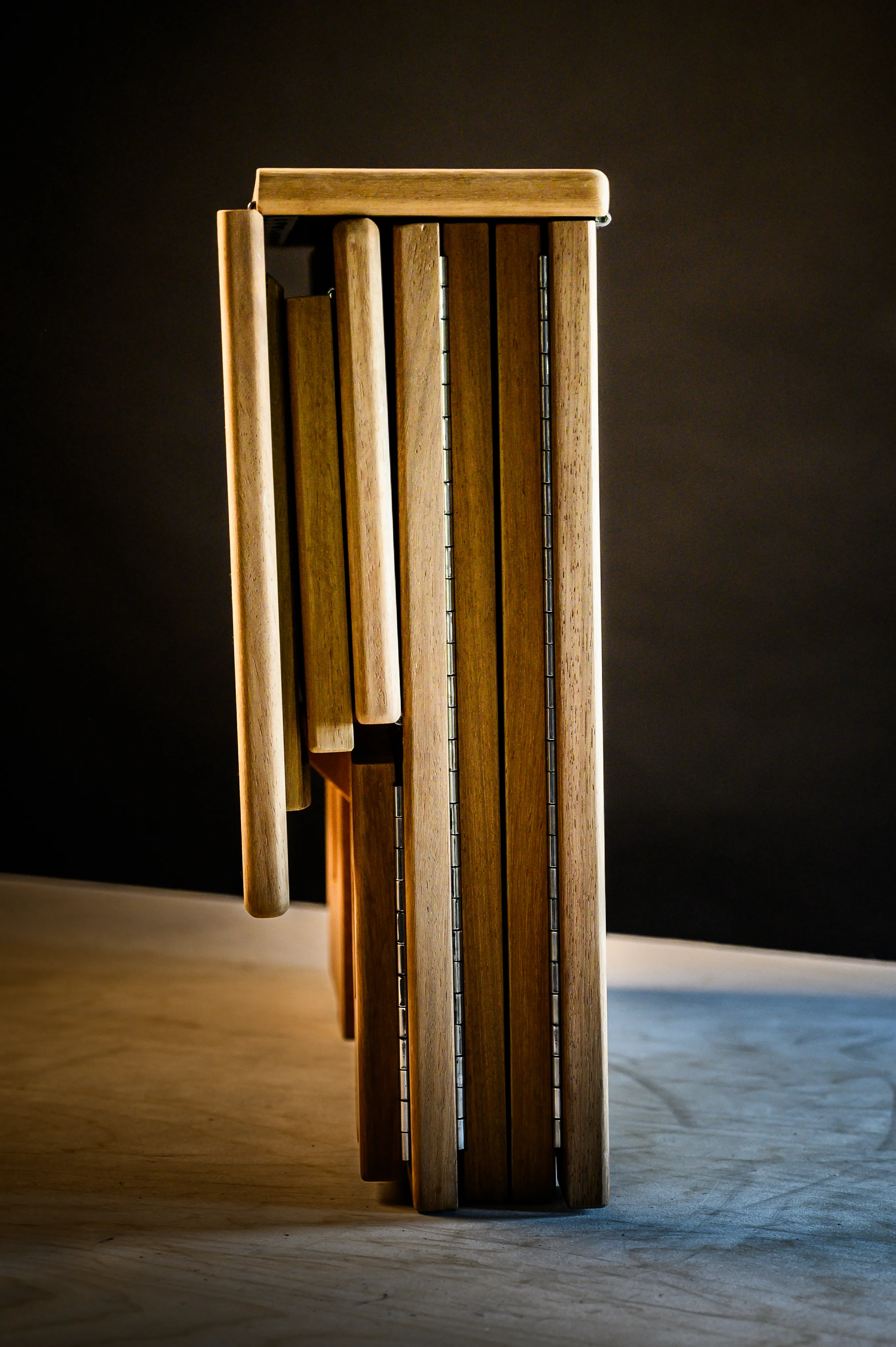 700mm folding dock step fully stowed slim profile